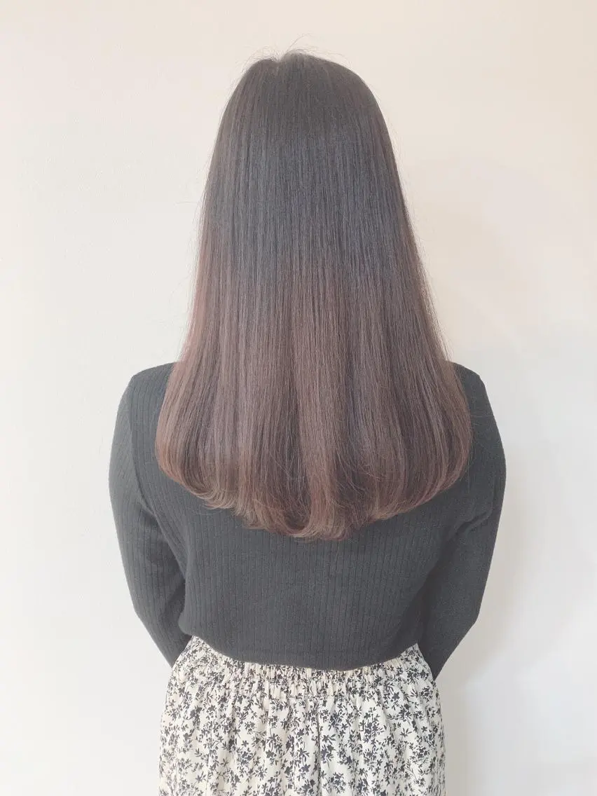 ロング カラー カット 縮毛矯正 なりたいが叶う ながしまじゅんきのヘアスタイル