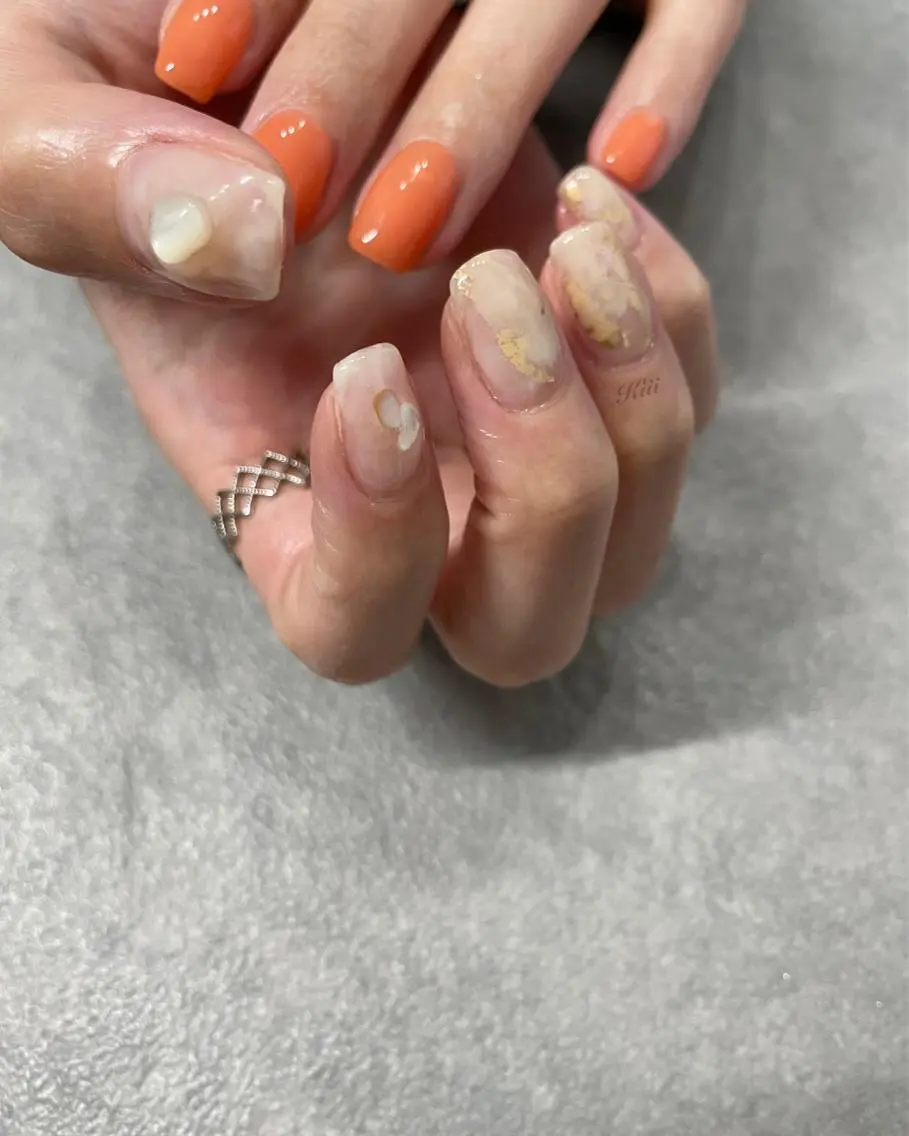 ネイル ハンドネイル フットネイル kiii.__ ✴︎*のネイルデザイン