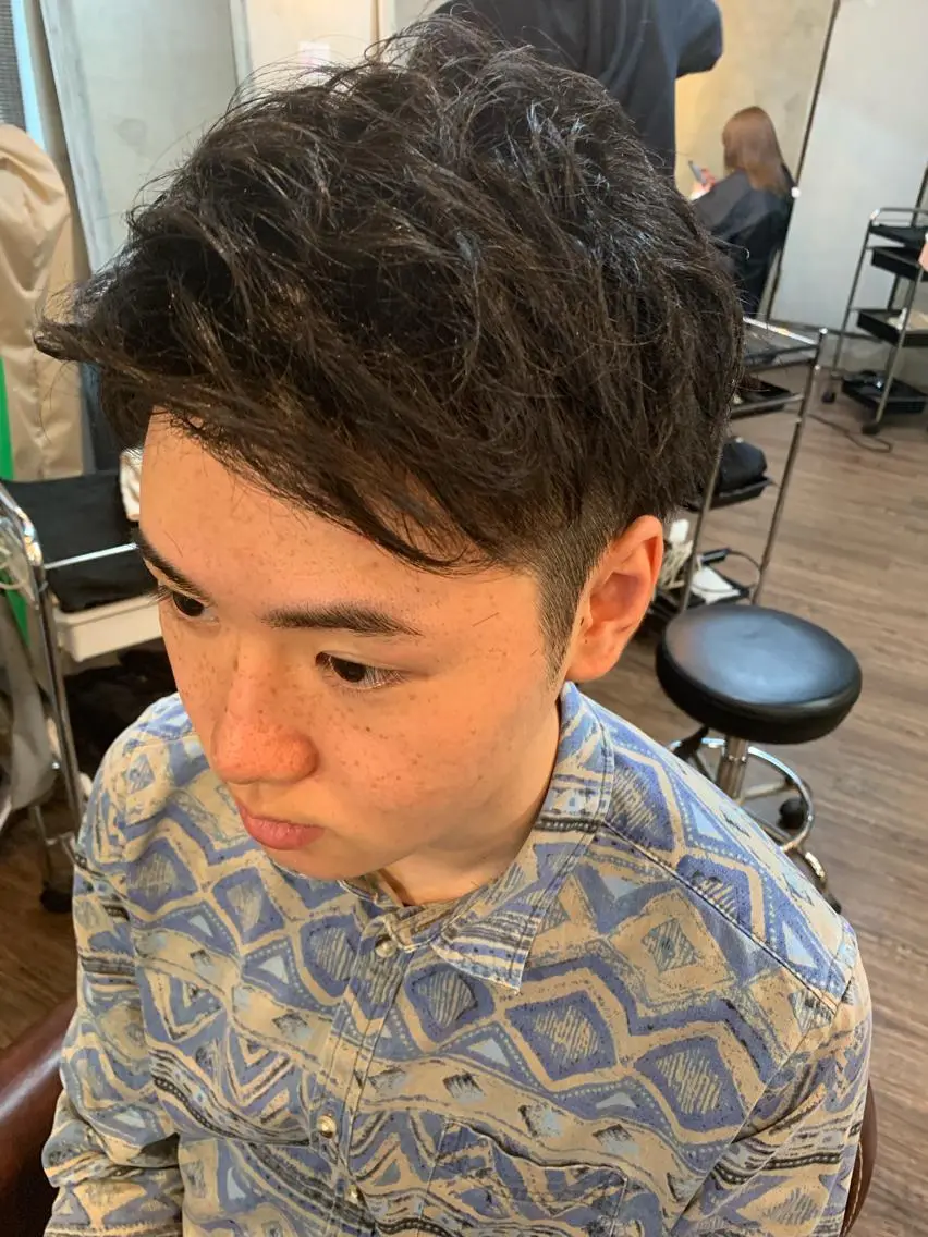 ショート カット ヘアセット ✨上村 潤平✨メンズヘア✨のヘアスタイル