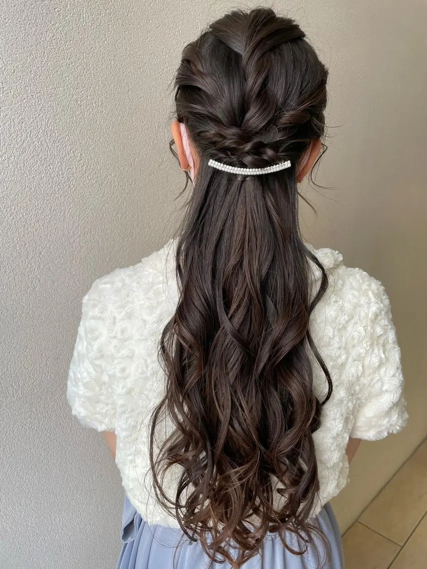 ロング ヘアアレンジ ヘアセット 沢田 瞳のヘアスタイル