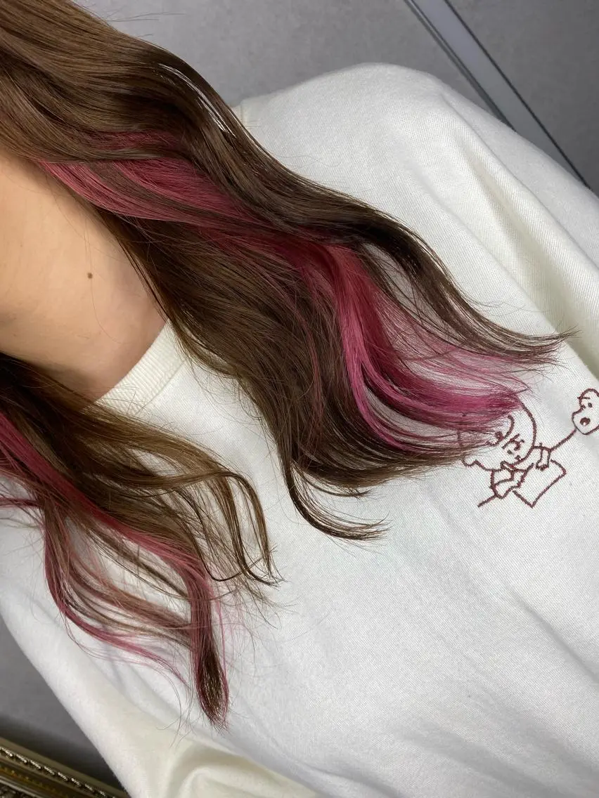 ロング 外国人風カラー 韓国風ヘア ヘアカラー Designer EGGのマツエク・マツパデザイン