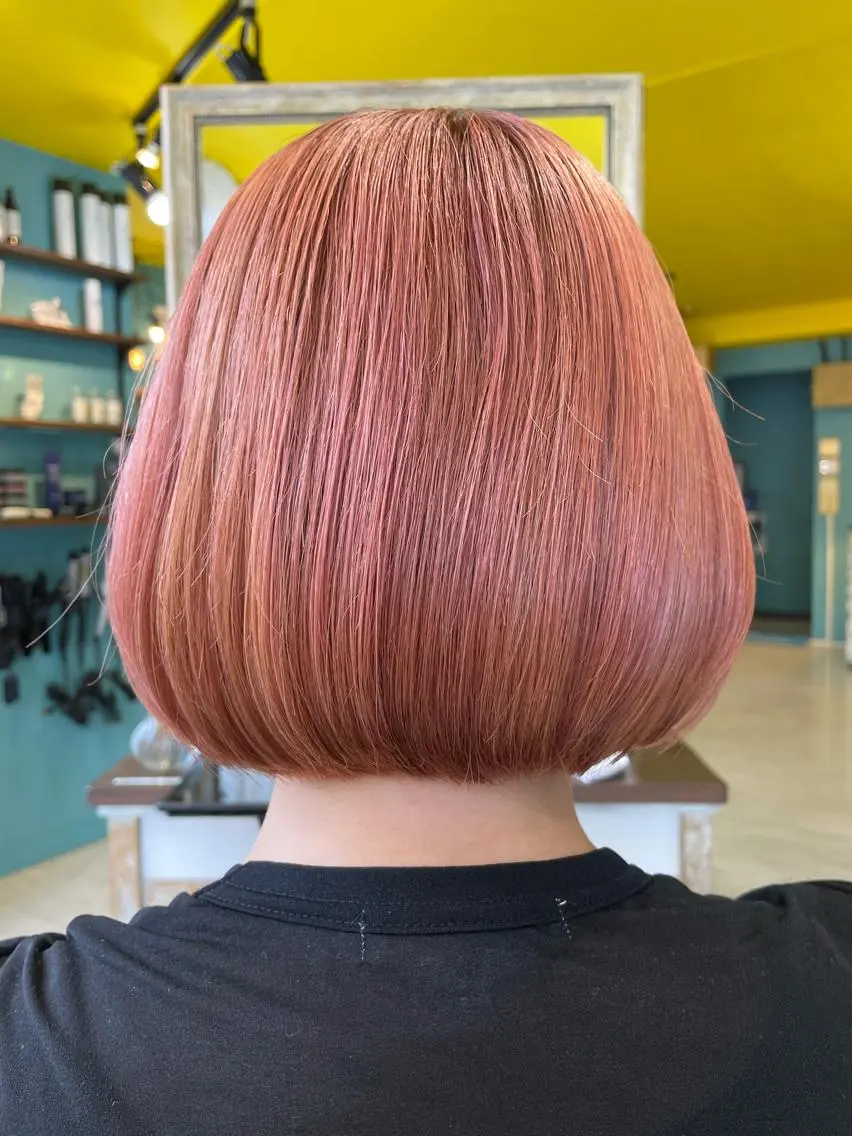 ミディアム カット 縮毛矯正 末石 智のヘアスタイル