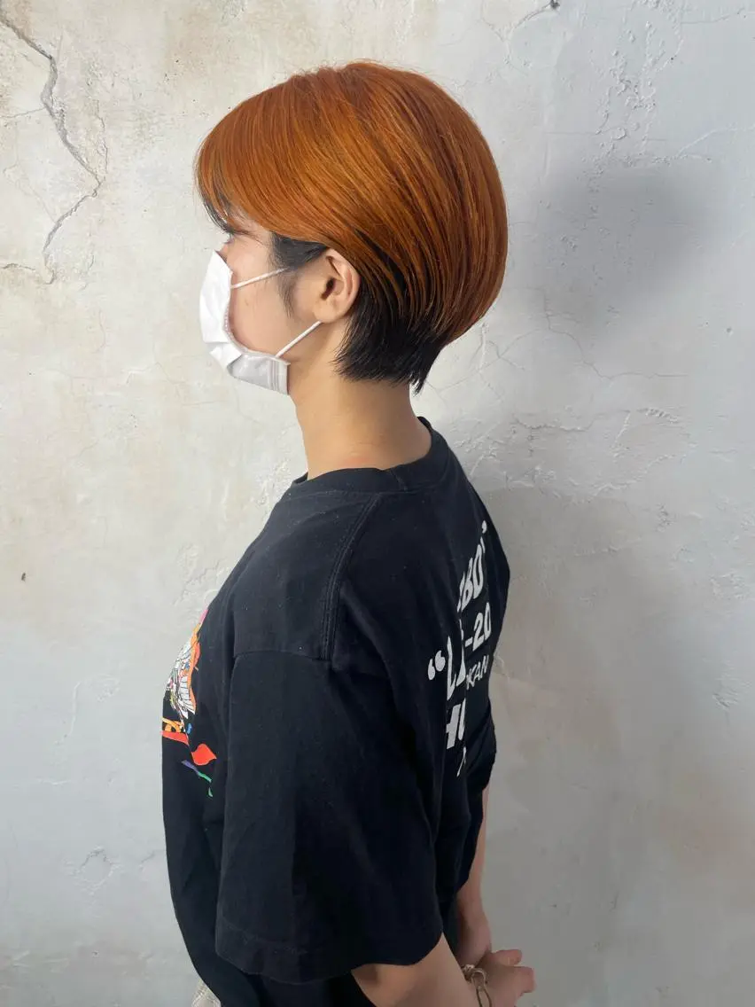 ショート ショートヘア カット 縮毛矯正 トリートメント マネージャー 山城洸希のヘアスタイル