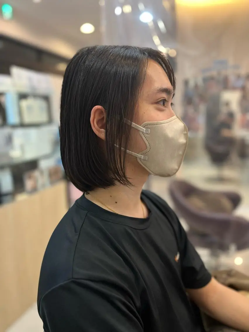 ミディアム カラー パーマ カット トータルビューティー K:R鶴川のヘアスタイル