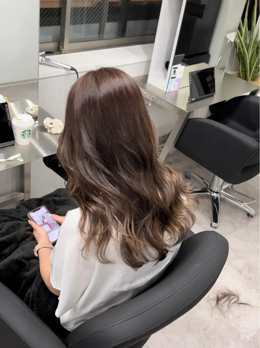 ロング カット トリートメント 🫧髪質改善 講師🫧🍎幹細胞のヘアスタイル