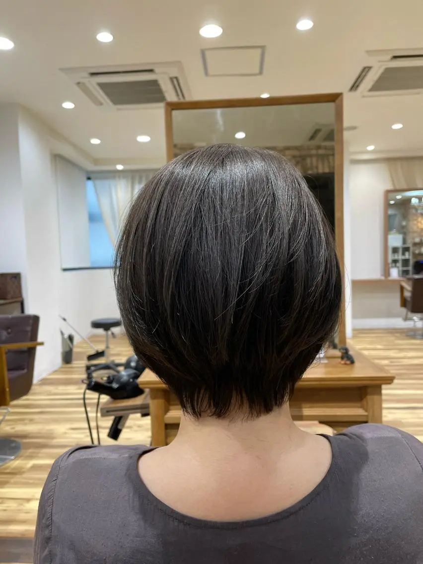 ショート カット ヘアカラー トリートメント YASUHIRO グレージュ/メンズのヘアスタイル