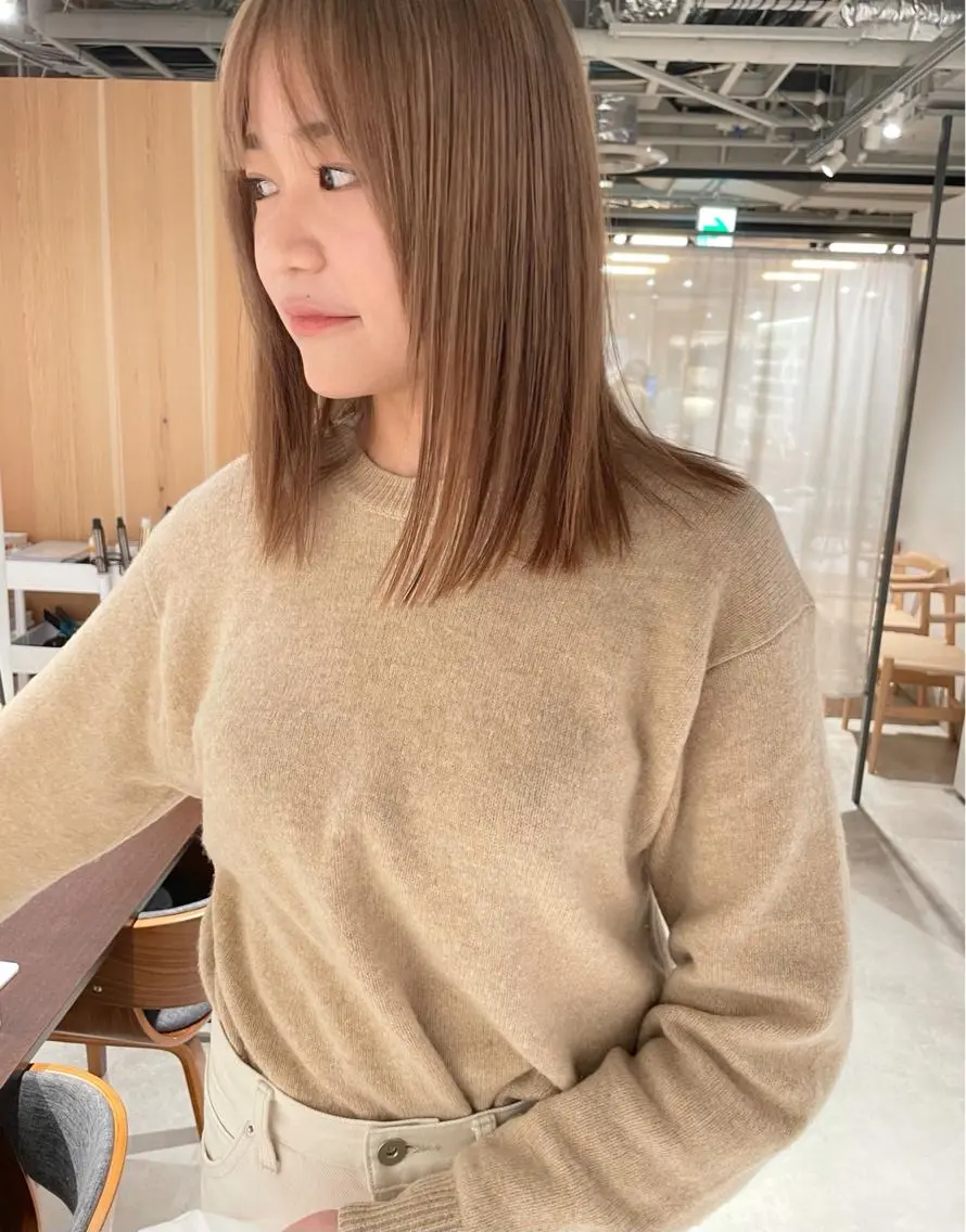 ミディアム カット ヘアカラー トリートメント ヘアセット センスをお届けします 大谷将生infpのヘアスタイル