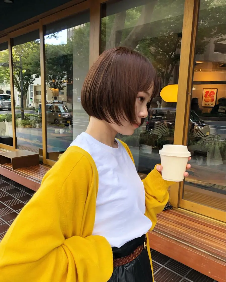 ショート ボブ くせ毛 カット 縮毛矯正 Gardenhair 小笠原篤矢ショートのヘアスタイル