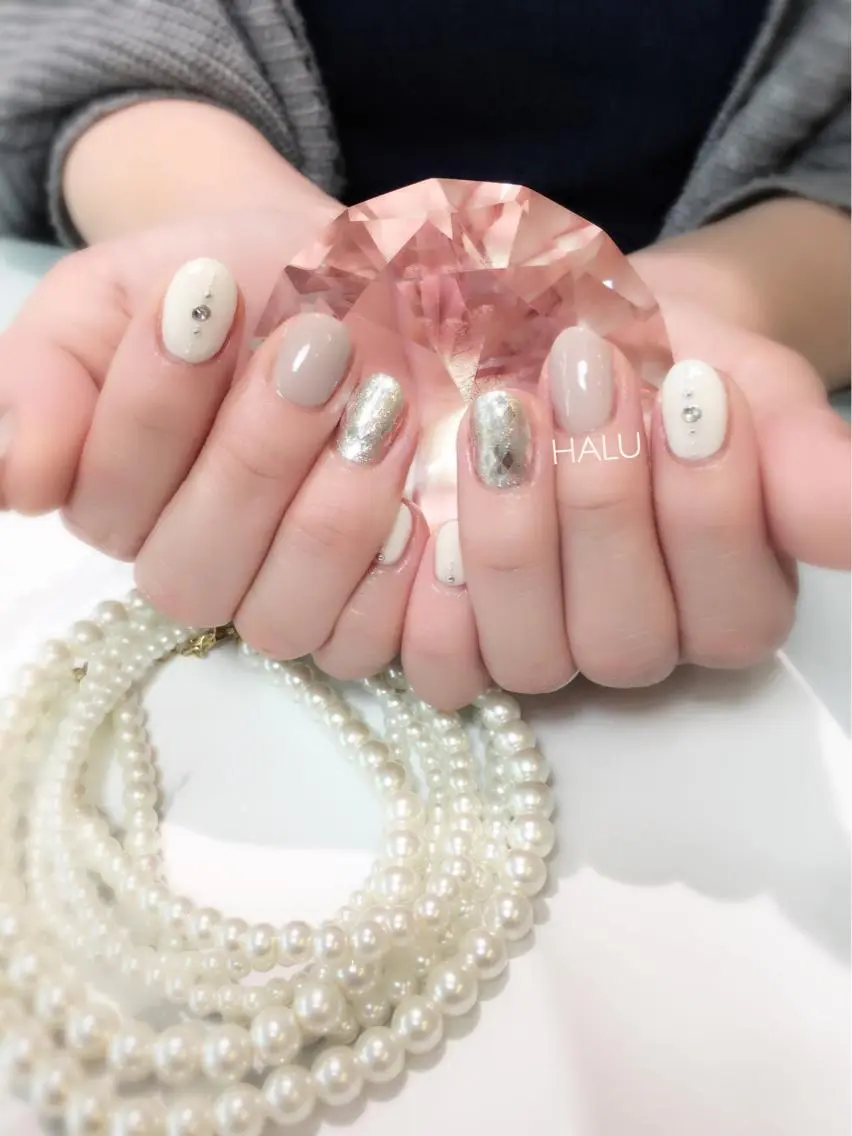 ネイル アートネイル シンプルネイル HALU ハルのネイルデザイン