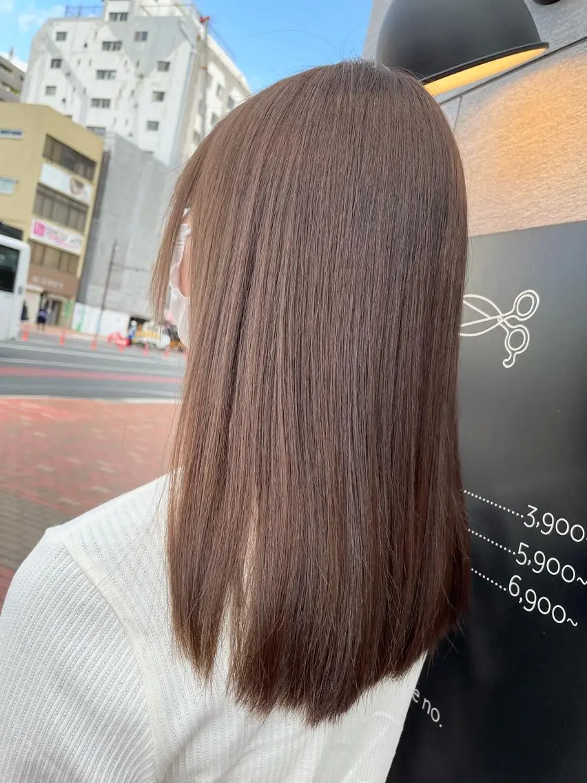 セミロング カラー ♡ yumaのヘアスタイル