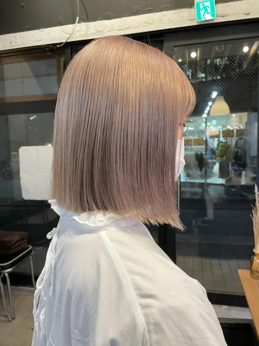 ミディアム カラー 🌿レイヤーボブ/パ ーマ🌿 木梨健太のヘアスタイル