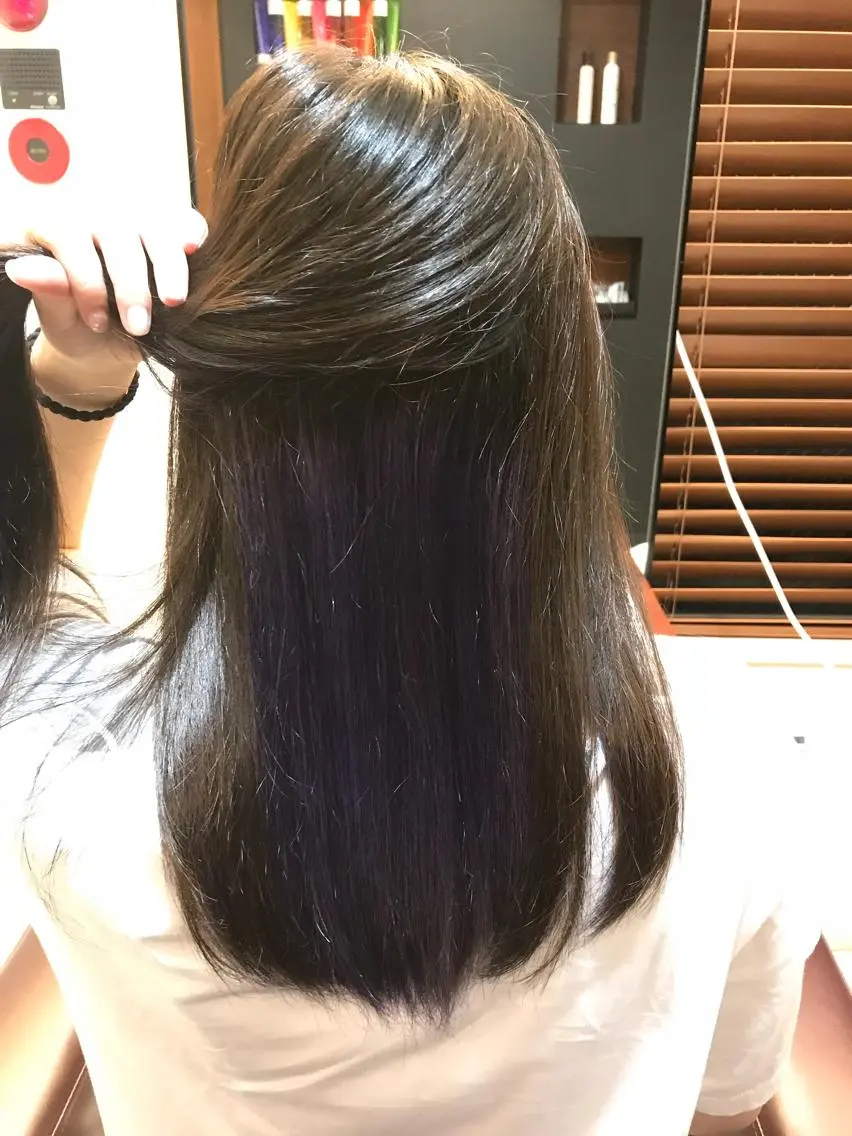 セミロング 小顔/似合わせカット 杉山莉菜のヘアスタイル