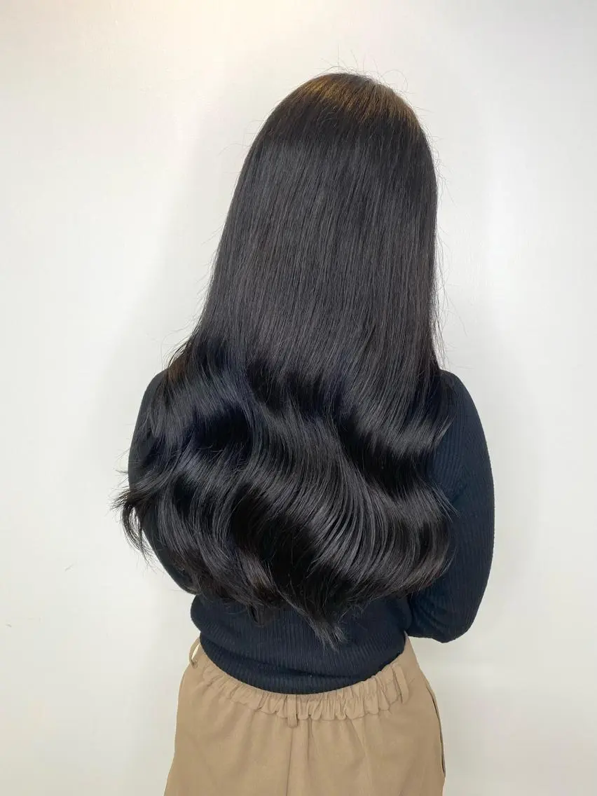 ロング カラー ブルーカラー ブルージュ 透明感カラー HARUKA🍒 toccaのヘアスタイル