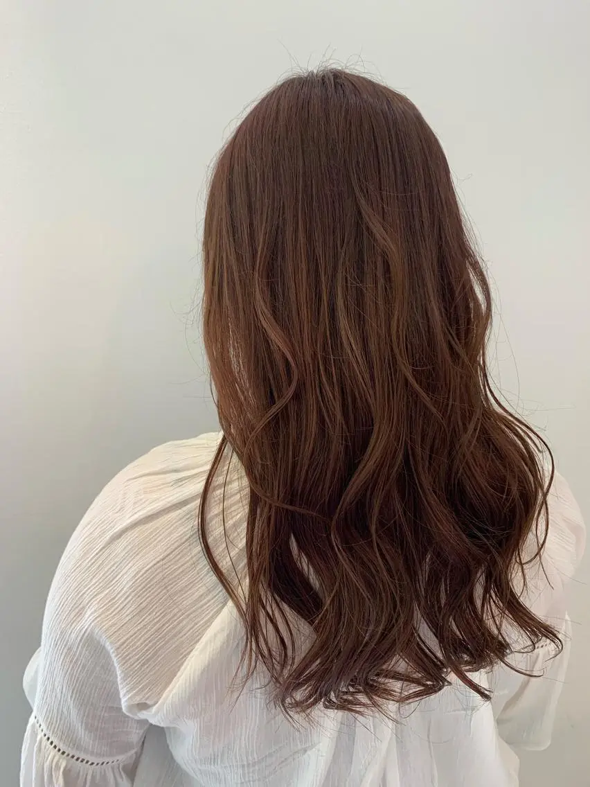 ロング カラー カット ヘアカラー トリートメント 地毛風ストレート/ 髪質改善/榎本流行のヘアスタイル