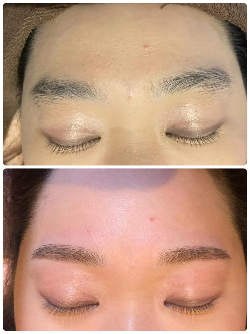 アイブロウ ワックス脱毛 眉カット 谷川 穂のヘアスタイル