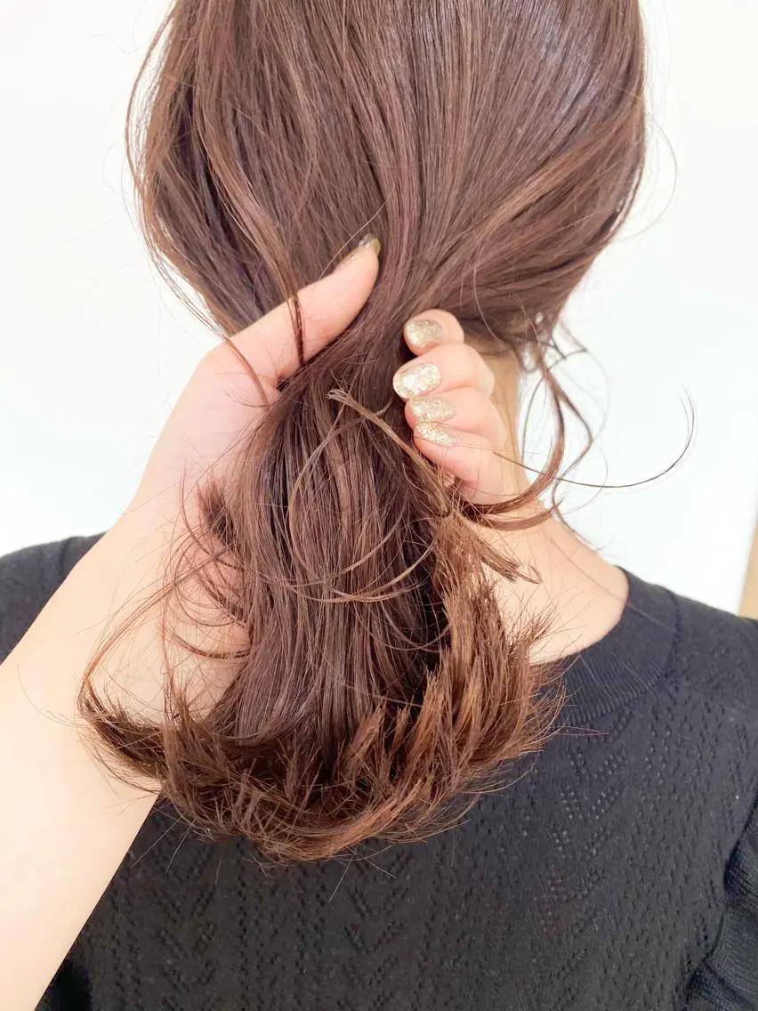 セミロング カラー ヘアアレンジ ひなの .のその他イメージ