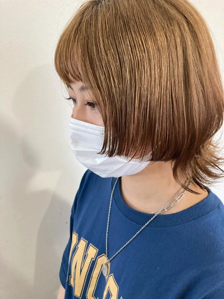 ミディアム カラー ウルフカット 🌸髪質改善特化🌸 店長 ゆうやのヘアスタイル