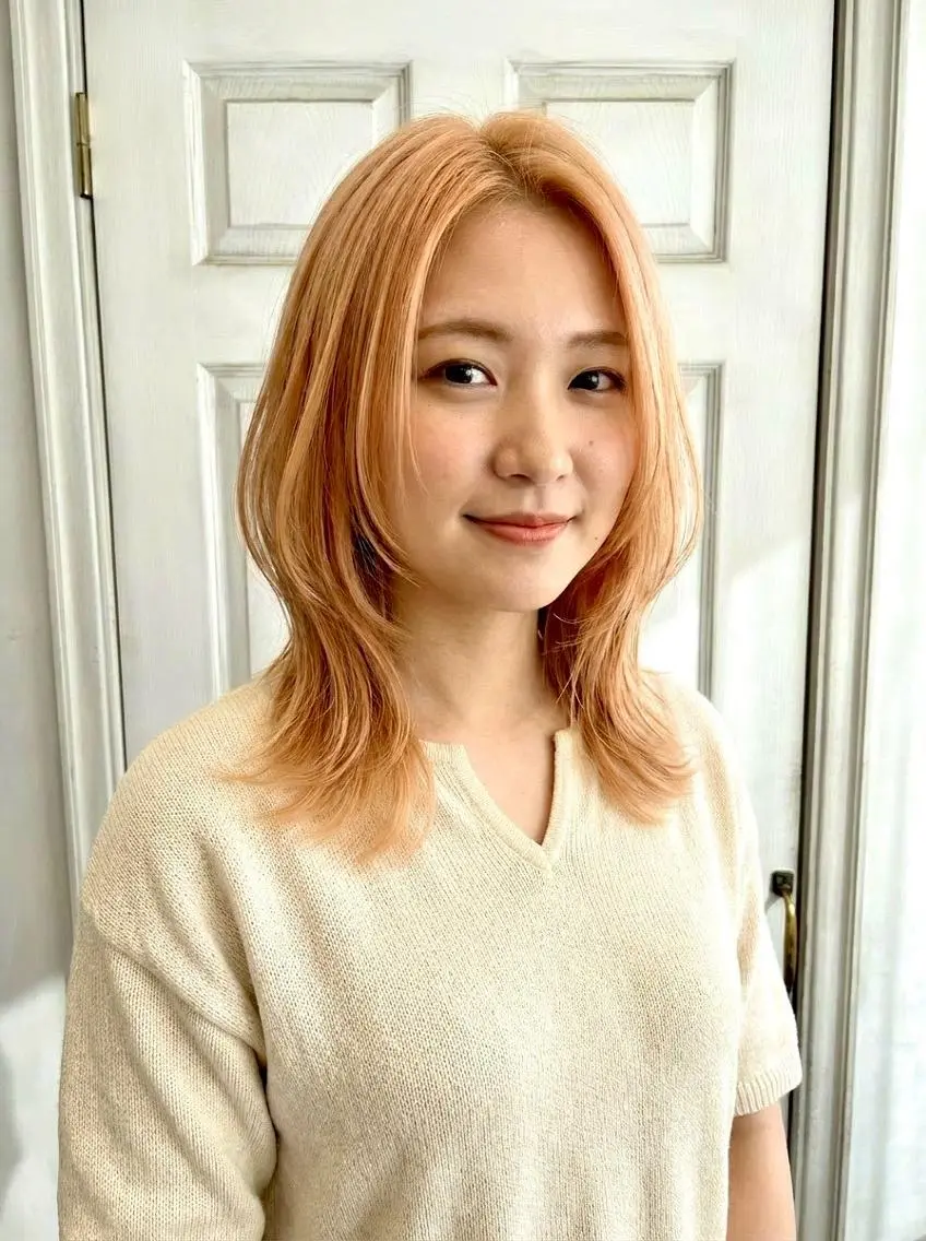 ミディアム ボブ くびれヘア 顔周りカット 髪質改善 韓国風ヘア Aroma hair 🌙tanakaのヘアスタイル