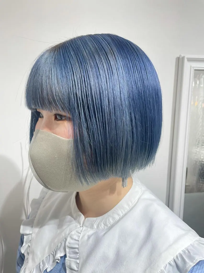 ショート カラー ヘアカラー トリートメント 酸性縮毛矯正 梅田茶屋町 Juriのヘアスタイル