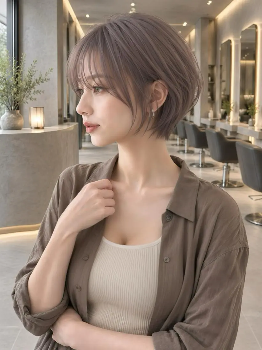 ショート カラー 大川 有香のヘアスタイル