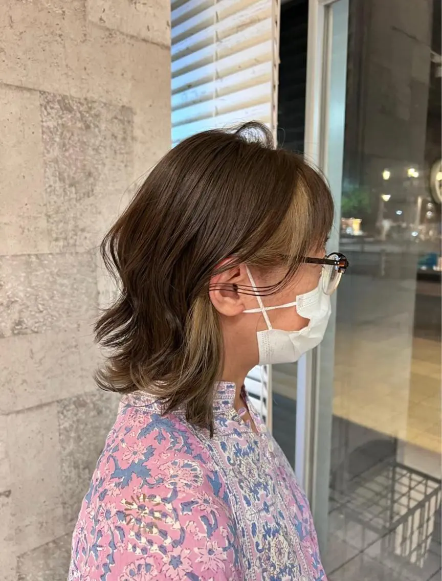 セミロング カラー 🔥メンズパーマ🔥 鈴木 翔斗のヘアスタイル