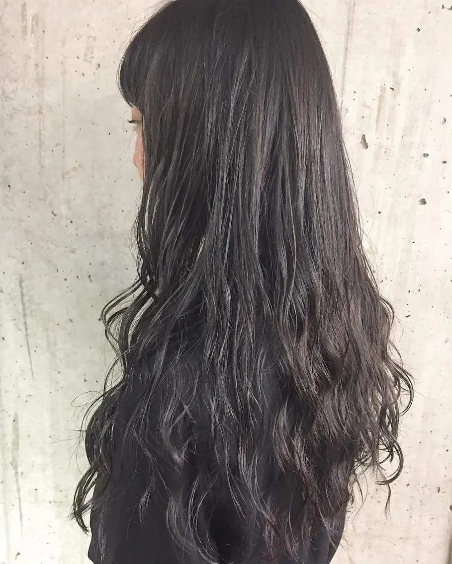 ロング カラー パーマ ヘアアレンジ メンズ キッズ ネイル マツエク・マツパ メンズブリーチ メンズハイライト メンズインナーカラー アッシュ ブリーチ 顔まわりレイヤー× 韓国ヘアオタベシンヤのヘアスタイル