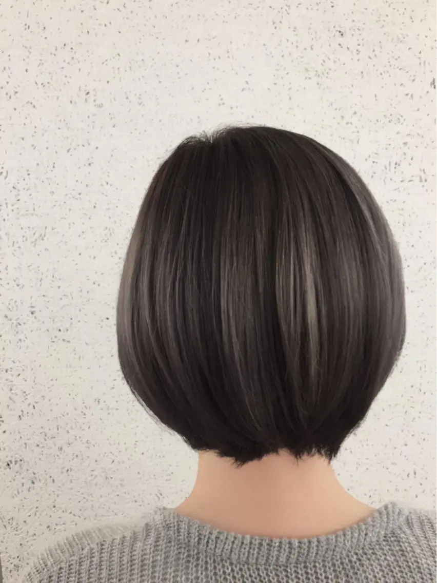 ショート カラー ヘアアレンジ ショートボブ グレージュ ボブ ショートヘア ✨ハイクオリティ✨ 山本香也のヘアスタイル