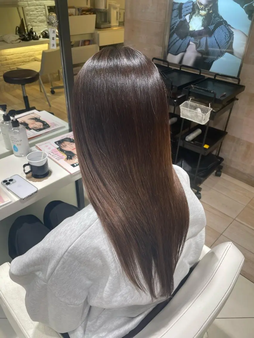 ロング トリートメント 酸熱トリートメント 小野寺 もものヘアスタイル