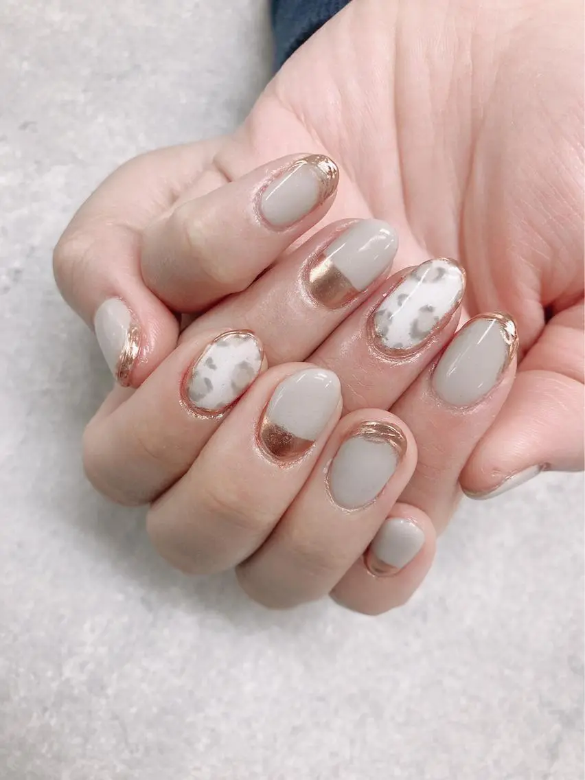 ネイル ミラーネイル ハンドネイル ハンドケア FASTNAIL PLUS 新宿店のネイルデザイン