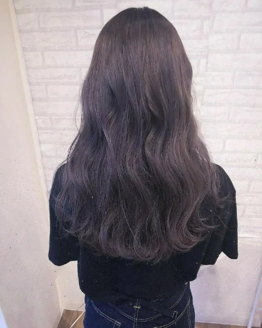 ロング カラー アッシュ ラベンダーカラー ラベンダーアッシュ RU RIのヘアスタイル