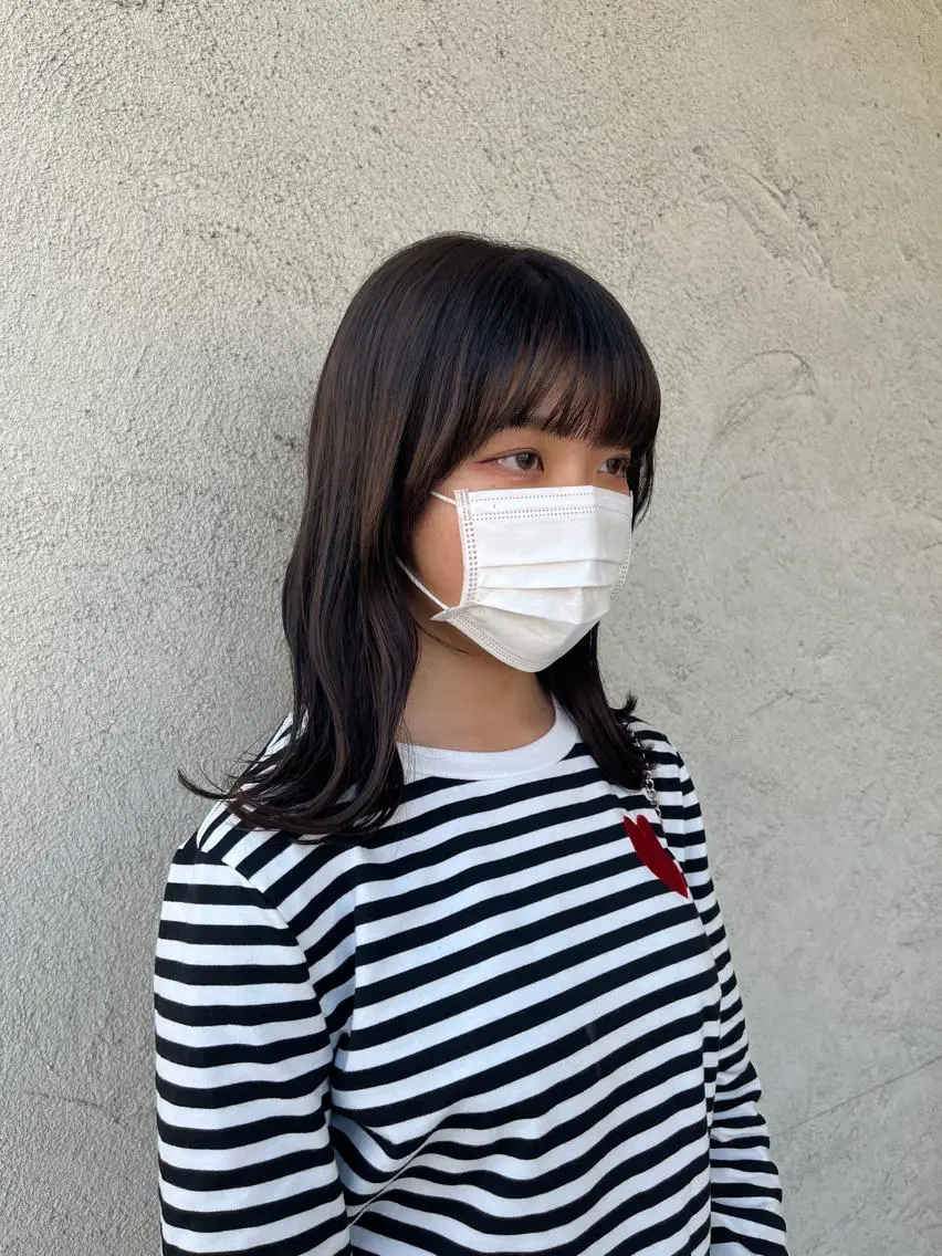 セミロング カラー 韓国好き🇰🇷 美容師MIKUのヘアスタイル