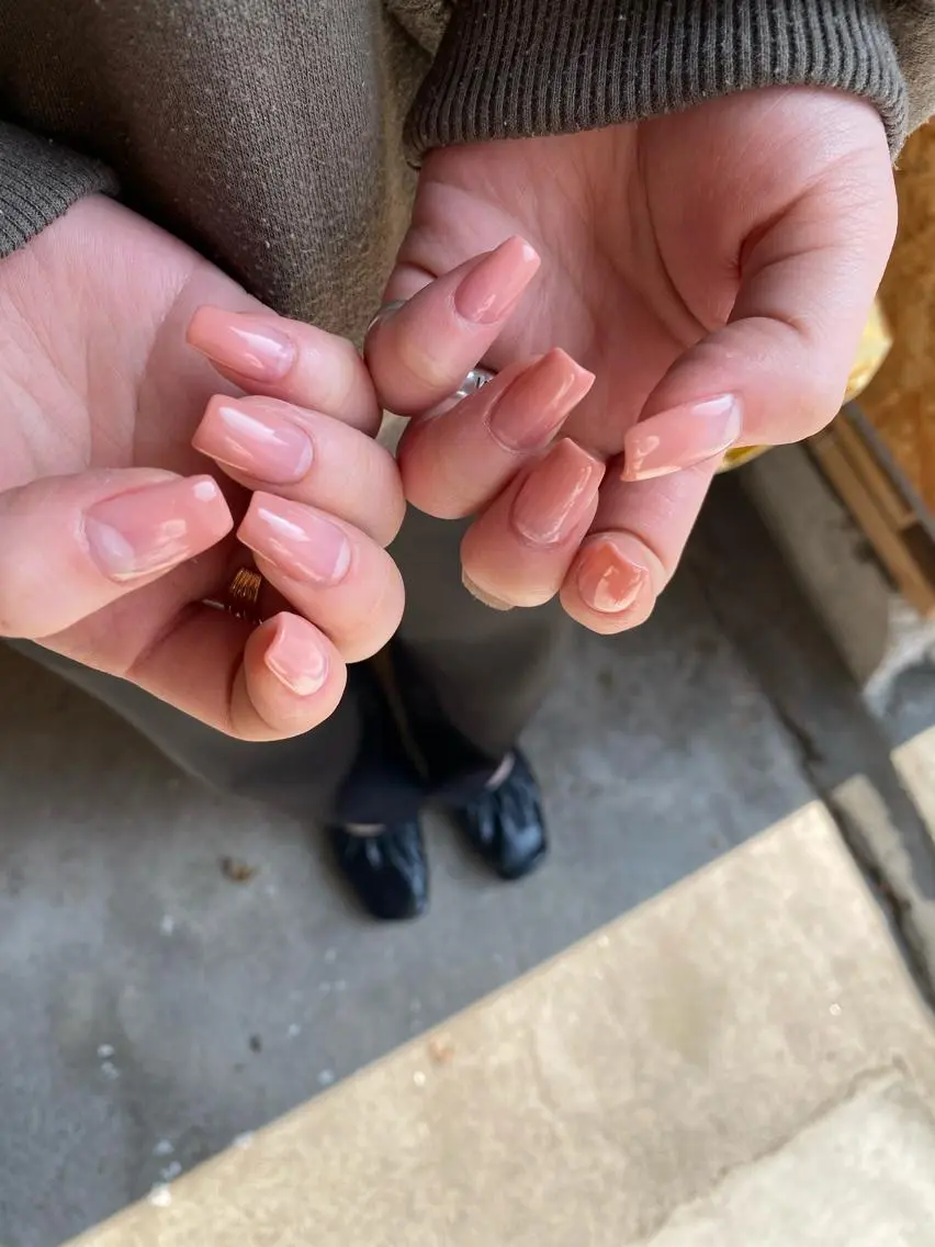 ネイル グラデーション ピンク スカルプネイル nailsalon ∞ ﾐｶﾅﾙ ∞のネイルデザイン