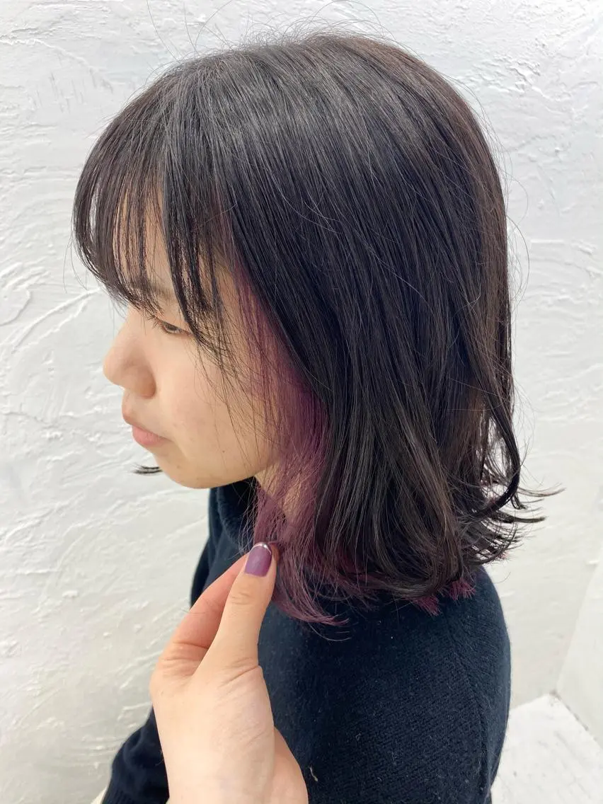 ミディアム ヘアカラー パーマ YUIMARL岡山店 MIRAIのヘアスタイル