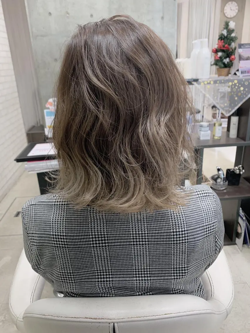 ミディアム 髪質改善×レイヤー 高嶋のヘアスタイル