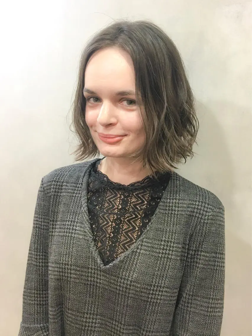 ショート カラー ボブ 中田 敏明のヘアスタイル