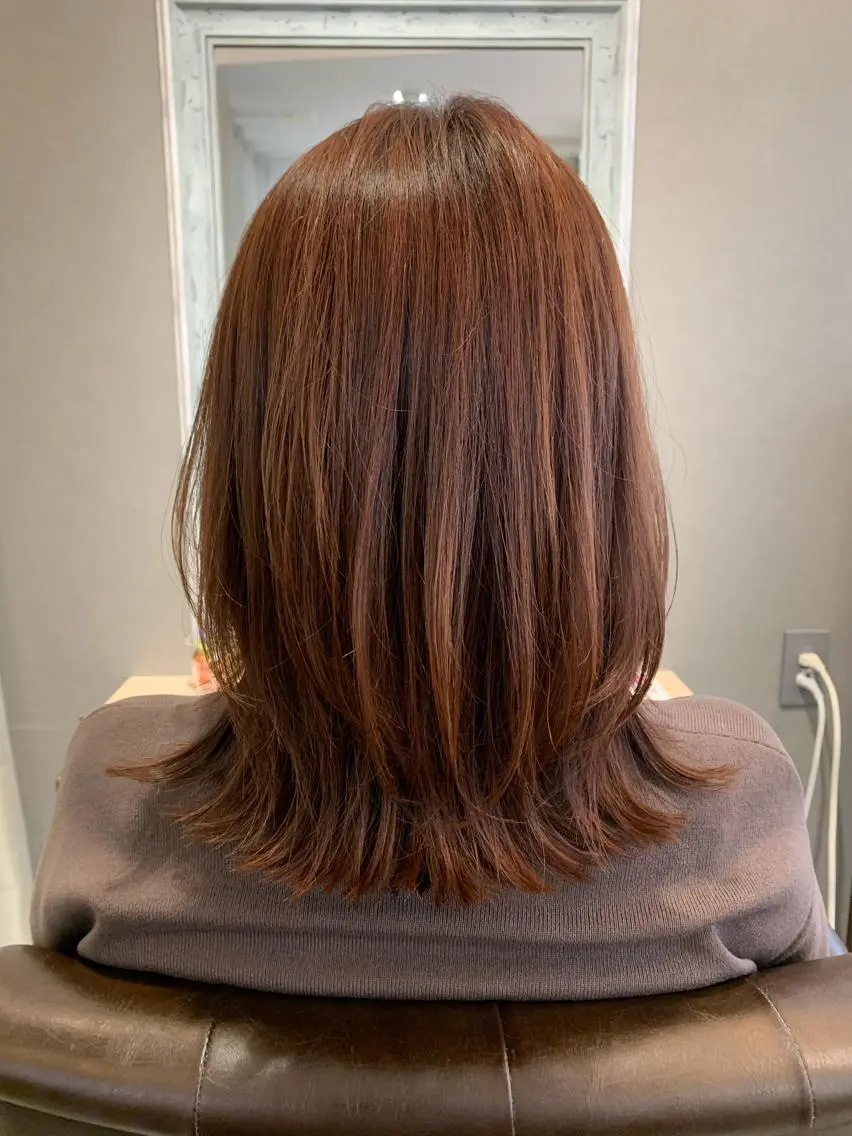 ミディアム カラー i'll 未空のヘアスタイル