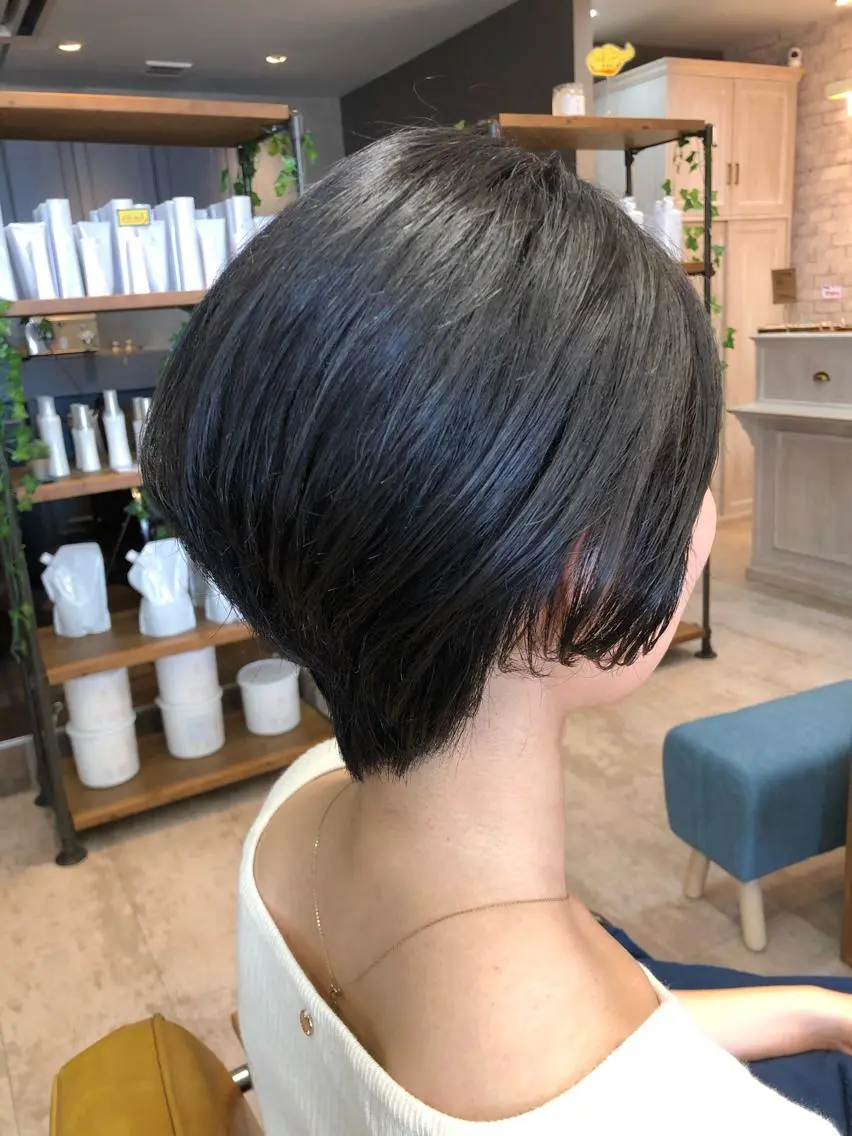 ショート ショートボブ ボブ ショートヘア 🫧髪質改善艶カラー _マエダ 🫧のヘアスタイル