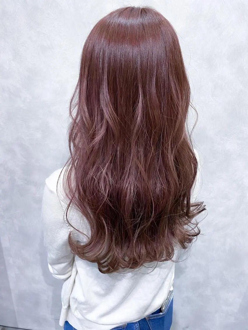 セミロング カラー ラベンダーカラー ピンクカラー ピンクラベンダー ヘアカラー トリートメント 丹羽 隼人/髪質改善 /韓国ヘア🇰🇷のヘアスタイル