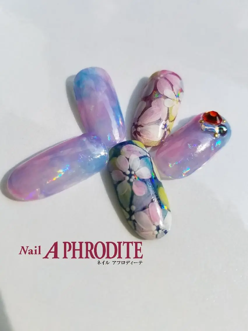 ネイル フラワーネイル Nail Aphroditeのネイルデザイン