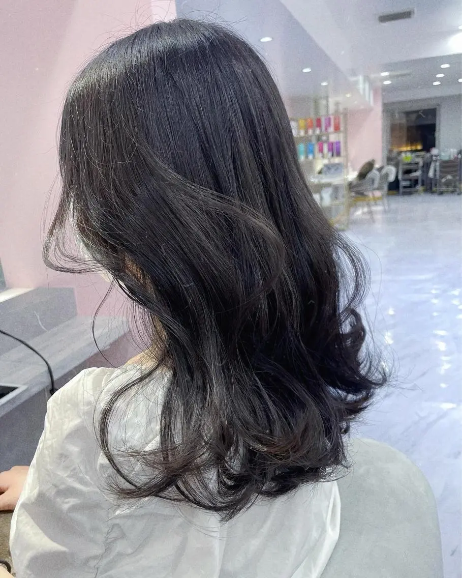 カラー ヘアアレンジ レイヤー/髪質改善 縮毛/ハッシュカットのヘアスタイル