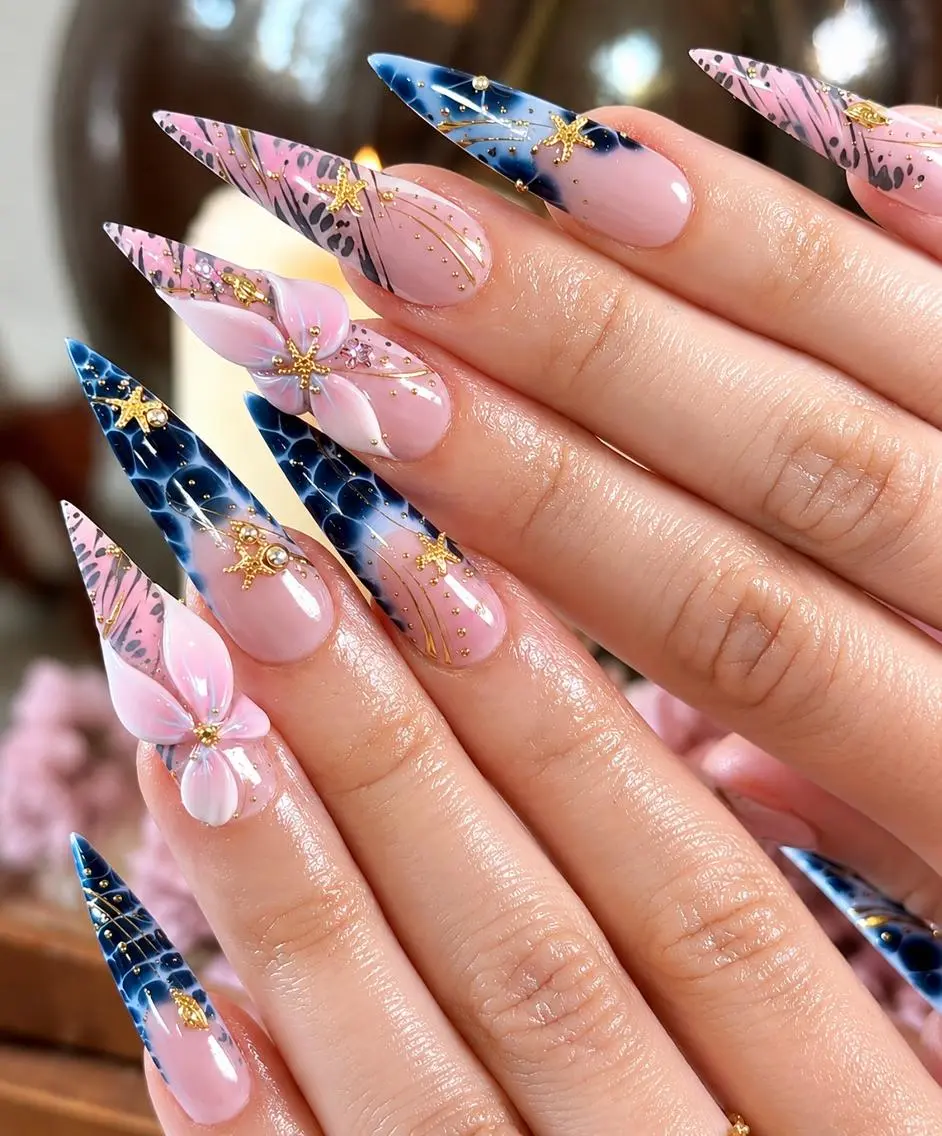 ネイル グラデーション 韓国ネイル ロングネイル 持ち込み シンプルネイル Melia Nail Nambaのネイルデザイン