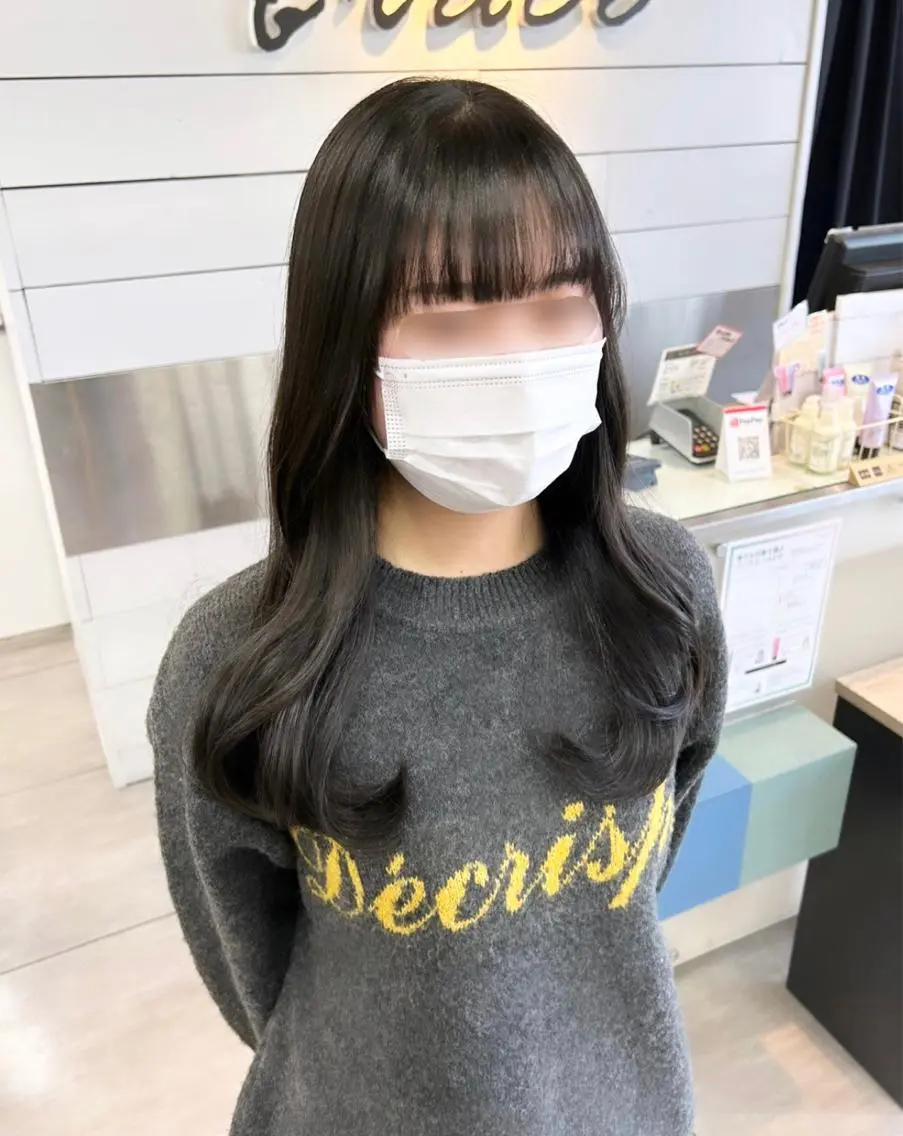 ロング 韓国風ヘア レイヤーカット カット 🫧艶髪カラー🫧 森本くるみのヘアスタイル