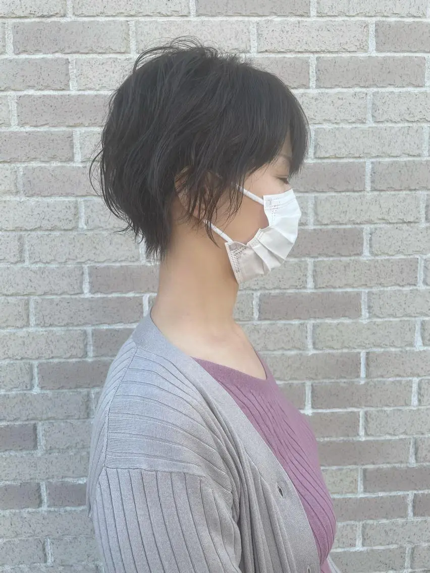 ショート パーマ ショートヘア 小顔カット ✂️ショートの匠✂️ 國井慎平のヘアスタイル