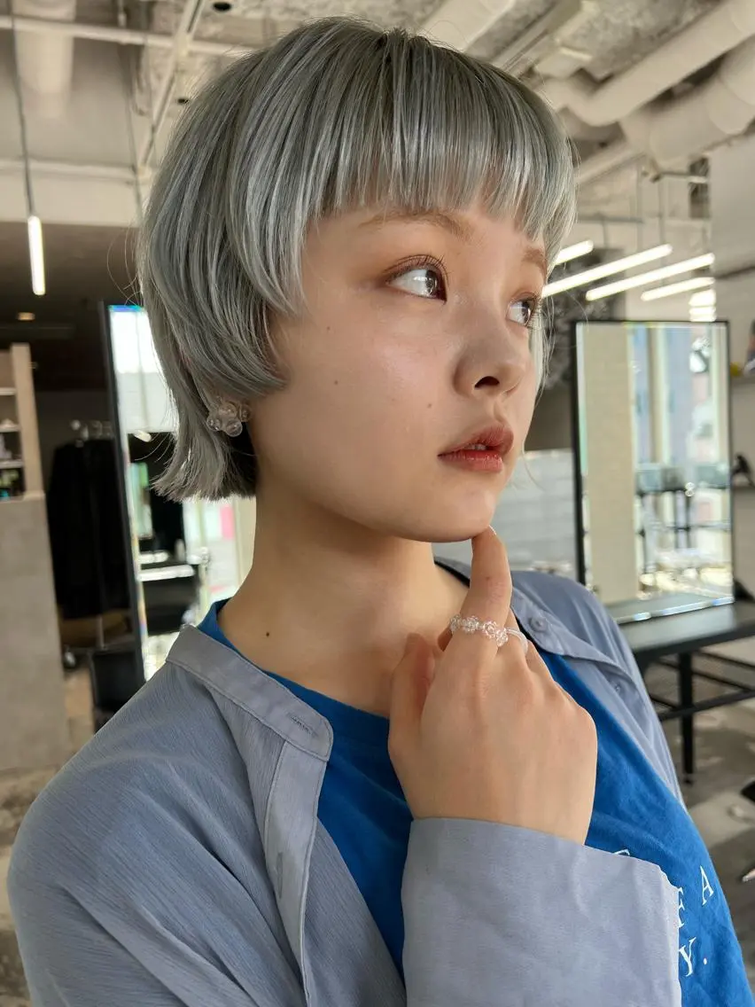 ミディアム カット ヘアカラー トリートメント ヘッドスパ 🌿大内雅斗 🌿韓国ヘアのヘアスタイル