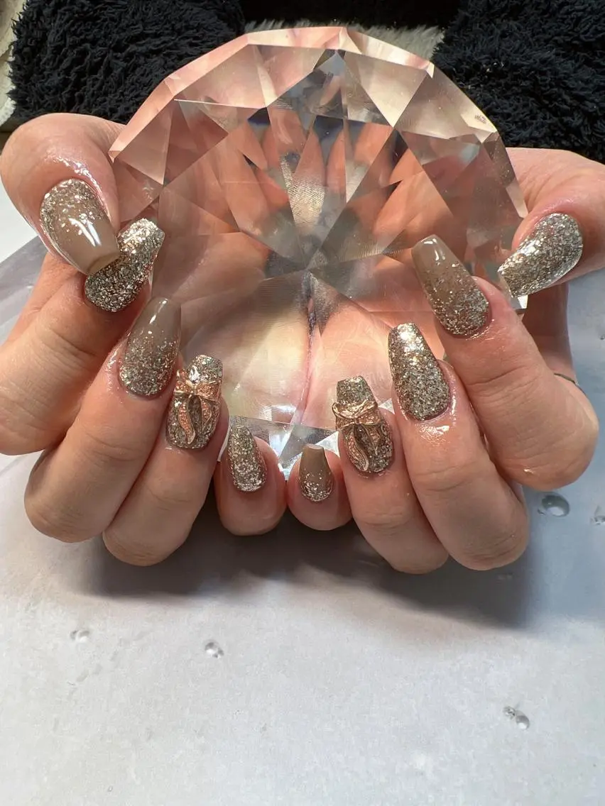 ネイル リボン バレンタイン coco nailのネイルデザイン