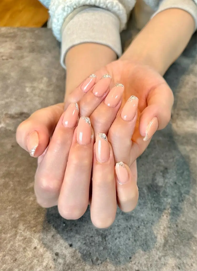 ネイル フラワーネイル フレンチネイル ジェルネイル ガラスフレンチ 大理石ネイル(マーブル) nail salon amanoのネイルデザイン