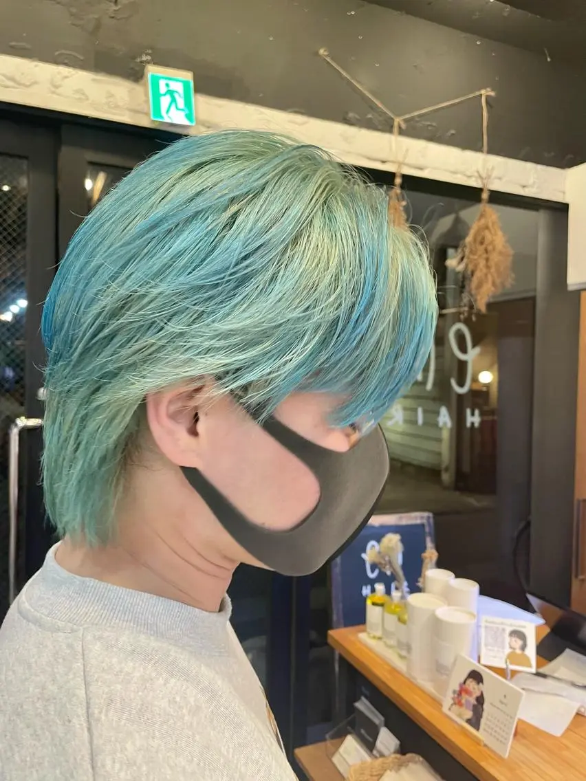 ショート カラー ヘアアレンジ メンズ 🎀レイヤー 透明感 カラーyuuri🎀のヘアスタイル