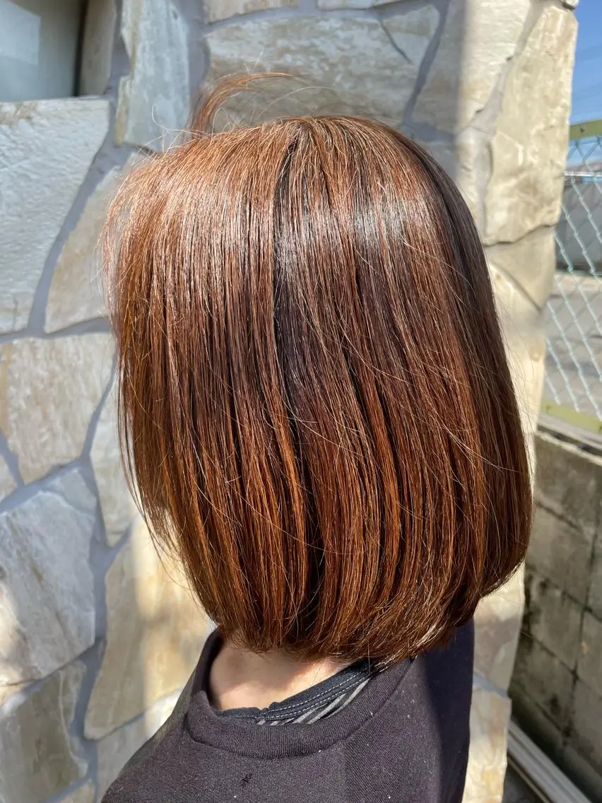 ミディアム カット ヘアカラー chillout🌱 武田安未のヘアスタイル