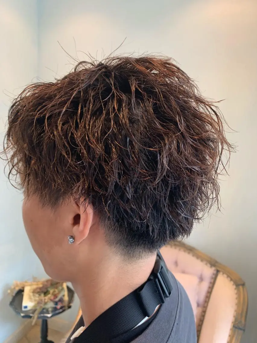 メンズ メンズパーマ 斉藤大河 カラー/縮毛矯正のヘアスタイル