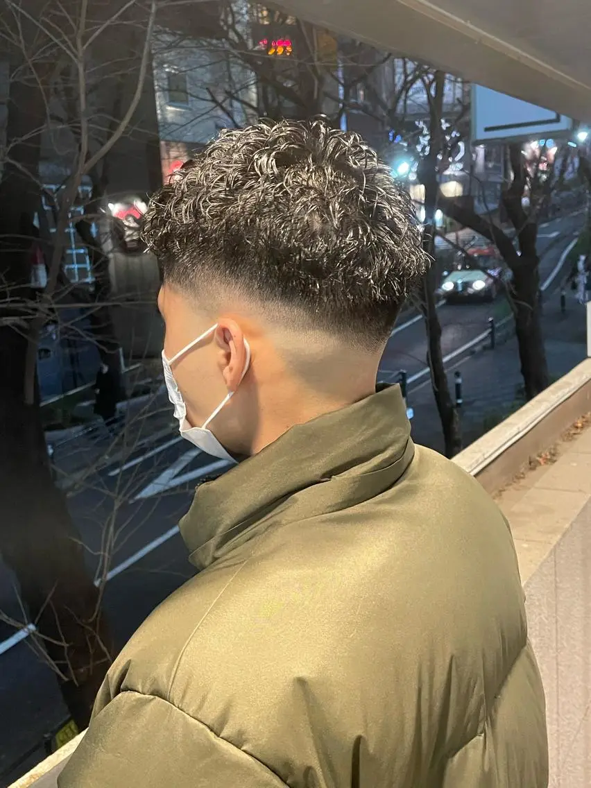 パーマ メンズ メンズパーマ 渋谷/フェード/ 國分 翔のヘアスタイル